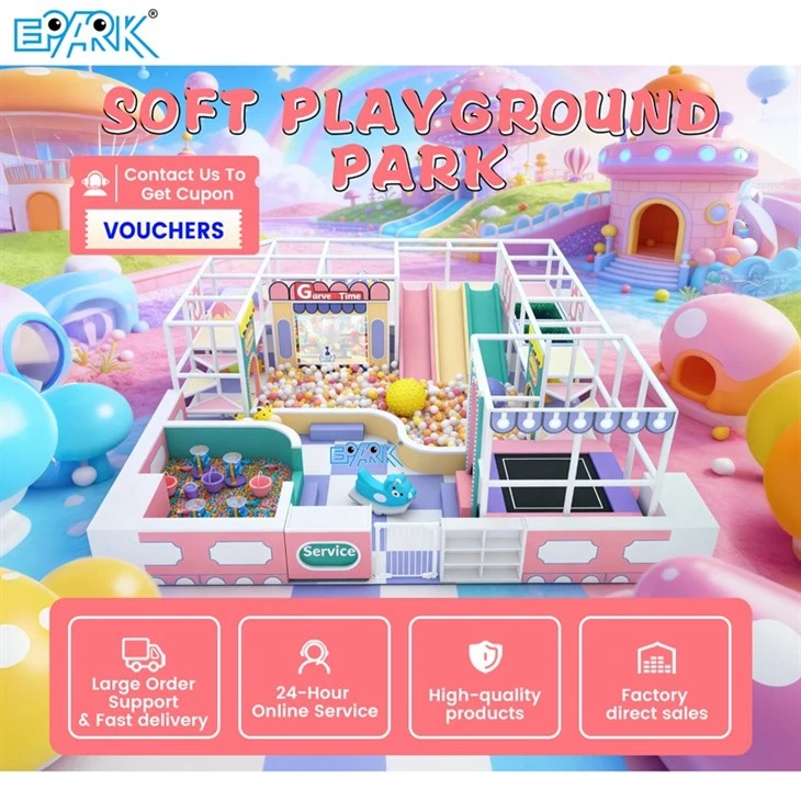 75m² Custom Indoor Playground Equipment | Soft Play Structure factory