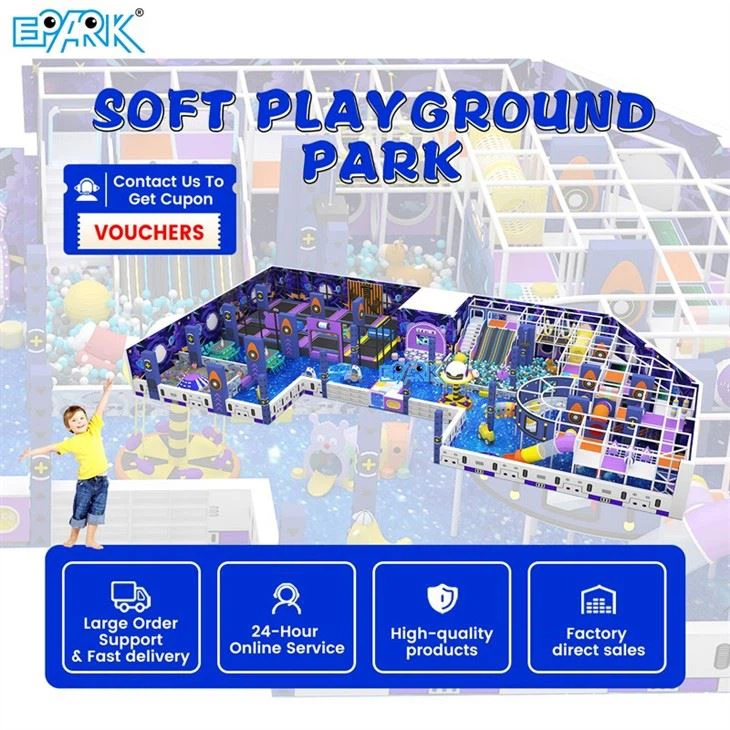 Indoor Playground Wonderland Colorful Soft Play factory